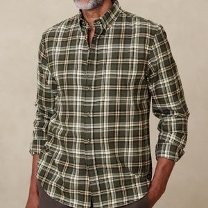 BANANA REPUBLIC Slim Lightweight Flannel Shirt